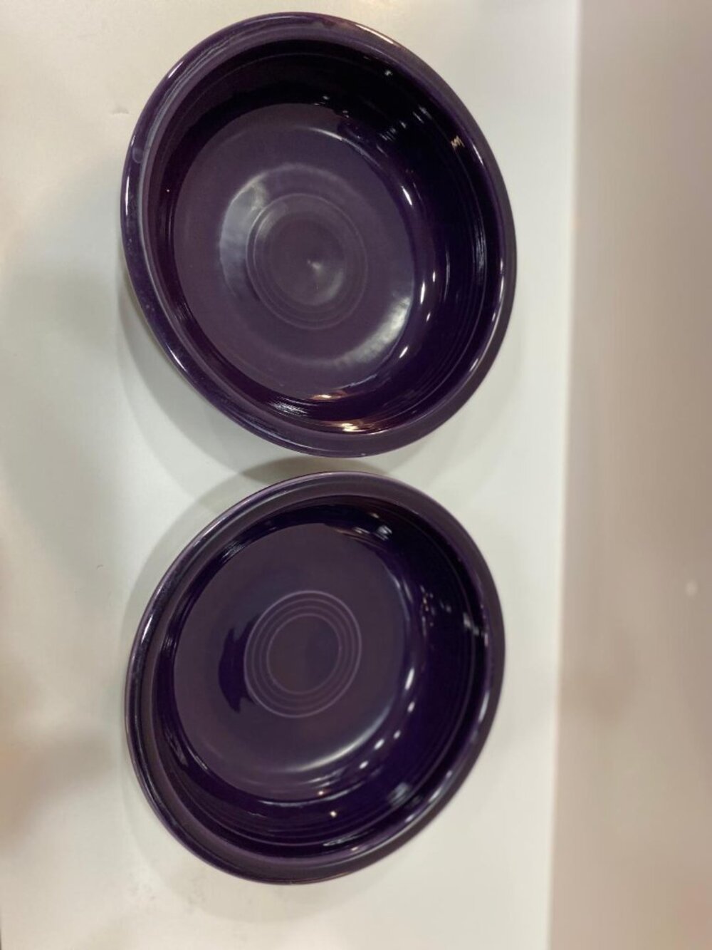 2 Vintage Fiesta Fiestaware Medium Classic Bowls Purple Lapis